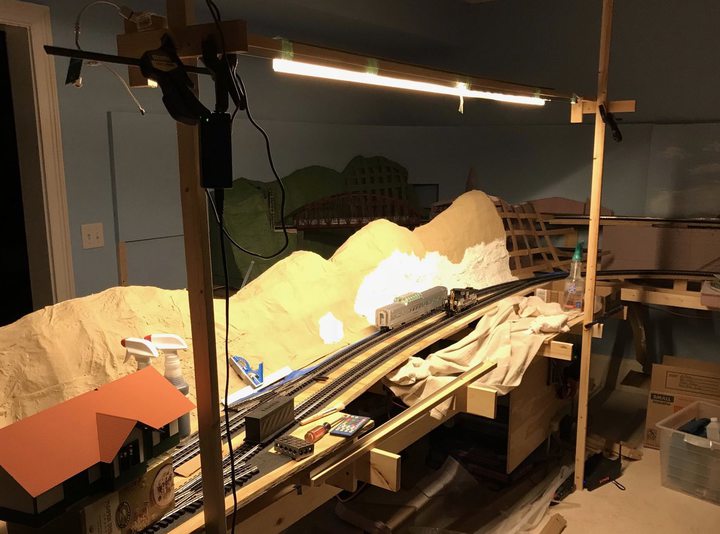 Lighting test, behind the scenes.